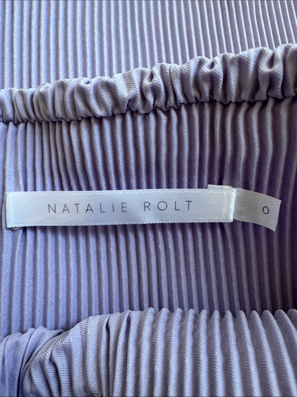 Natalie Rolt Josephine Lilac Pleated Strapless Maxi Dress Size 0 Us 2 Nwot — image 7 of 8